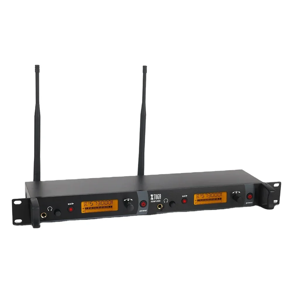 Custom Logo Uhf In Ear Monitors System Dual Channel For Stage