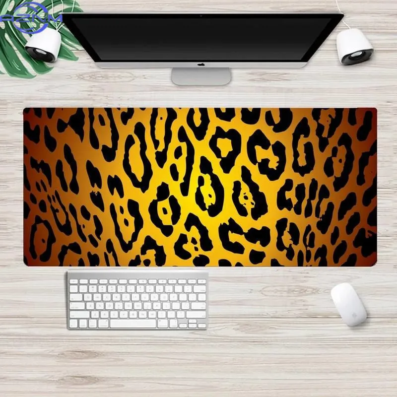 Leopard Laptop Computer Mousepad XL Large Gamer Keyboard PC Desk Mat Takuo Computer Tablet Mouse mat