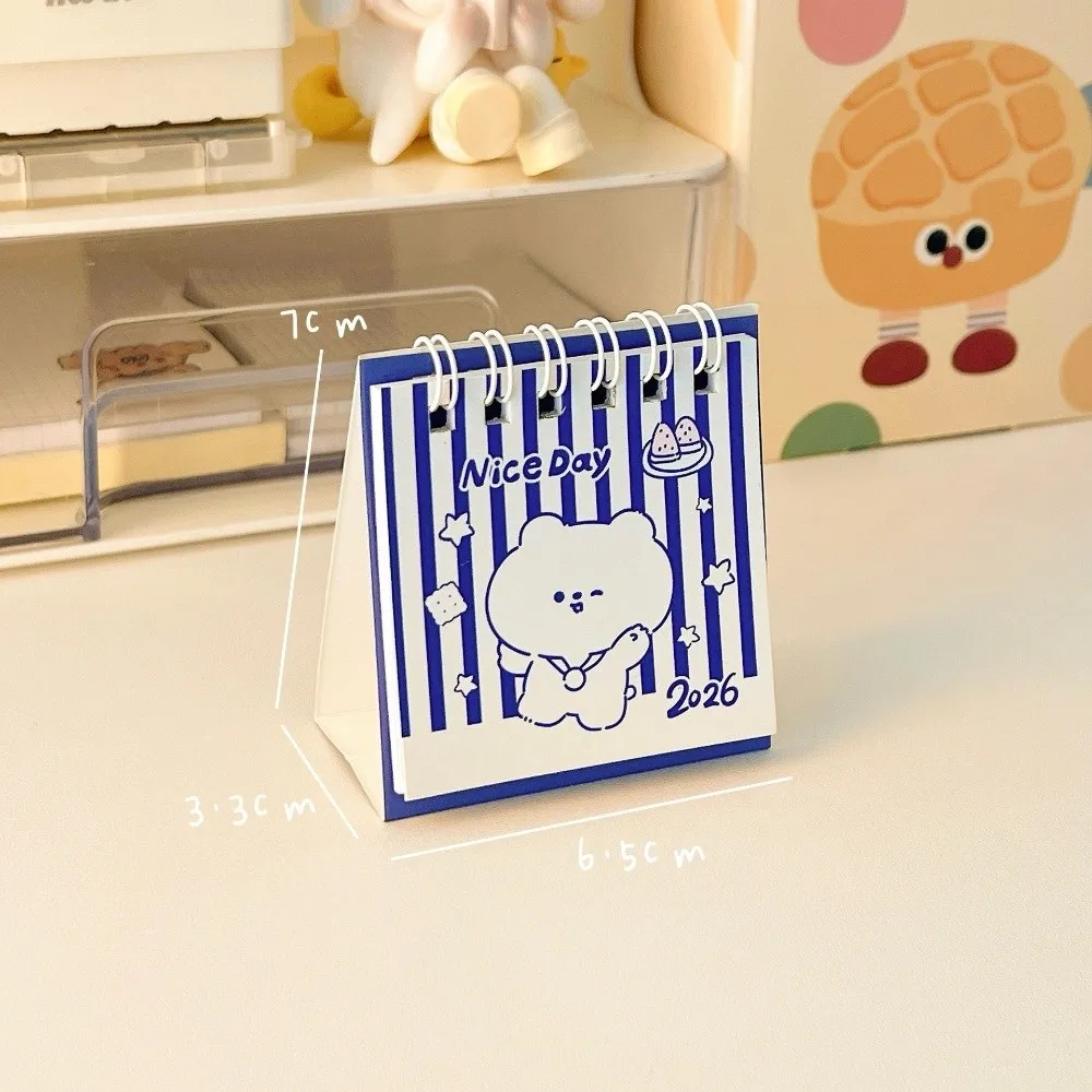 

New Mini Desk Calendar Cartoon Capibara Planner Format Desktop Calendar Daily Planner Desktop Decoration