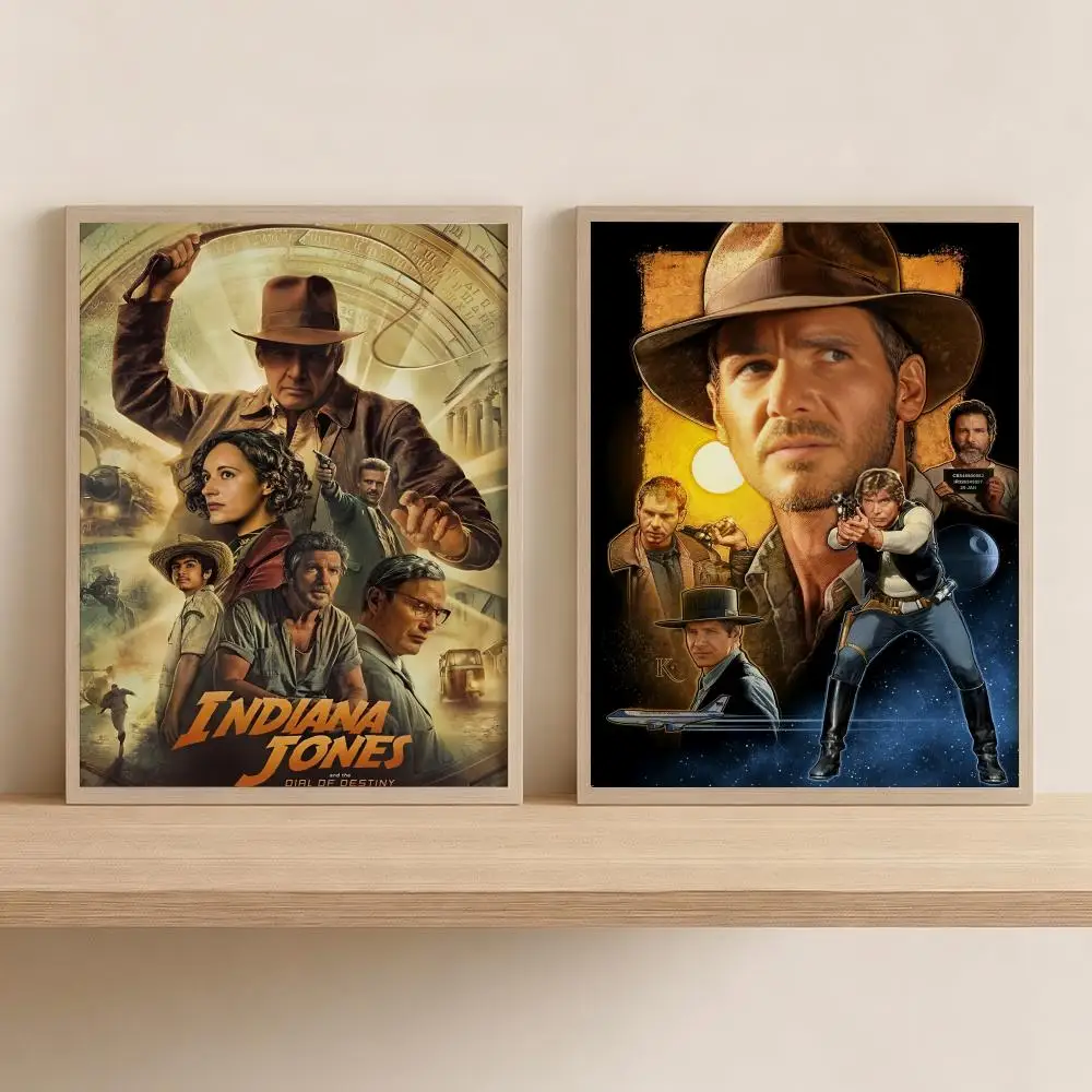 Flim I-Indiana Jones Classic Painting Calligraphy Canvas Wall Art for Bedroom & Living Room Decor | Home Gift Painting
