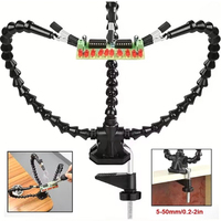 Soldering Station with 3Pcs Flexible Arms Soldering Iron Holder Third Helping Hand Tool Pcb Welding Repair Welding Tools