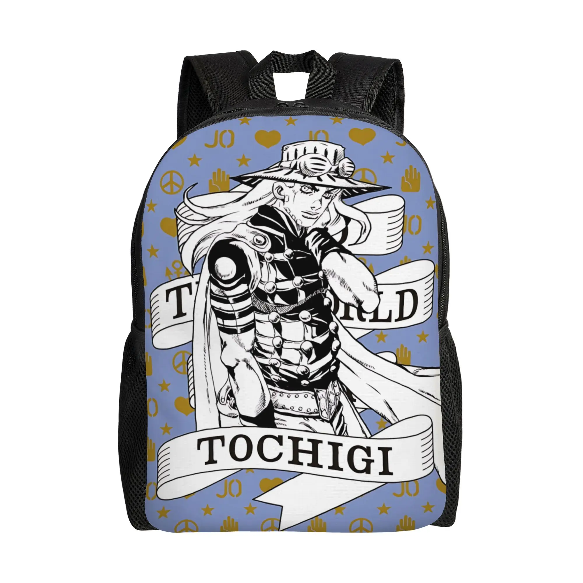 

Bandai Jojo's Bizarre Adventure World backpack ita bag JOJO anime mochila Harajuku Design School Large Capacity Rucksack