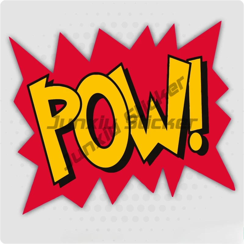 

POW Cartoon Vinyl Decal, Car, Van Self-Adhesive Sticker