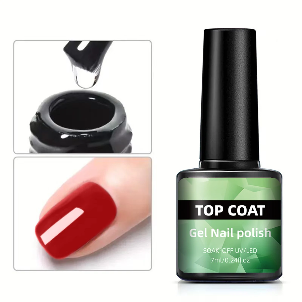 3 pièces/ensemble 7 ml * 3 bouteilles, pack combiné de gel fonctionnel, vernis à ongles gel de base essentiel pour manucure, gel de base, couche de finition brillante, couche de finition mate, pack combiné à trois bouteilles, un article indispensable pour les amateurs d'art des ongles