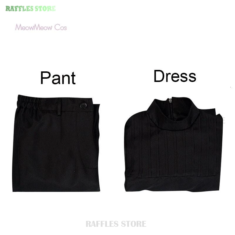 JJK-uniformes negros para mujer, disfraz de Mei Mei, peluca, vestido morado, traje de cómic de Anime para fiesta de Halloween, peluca, pantalones trenzados