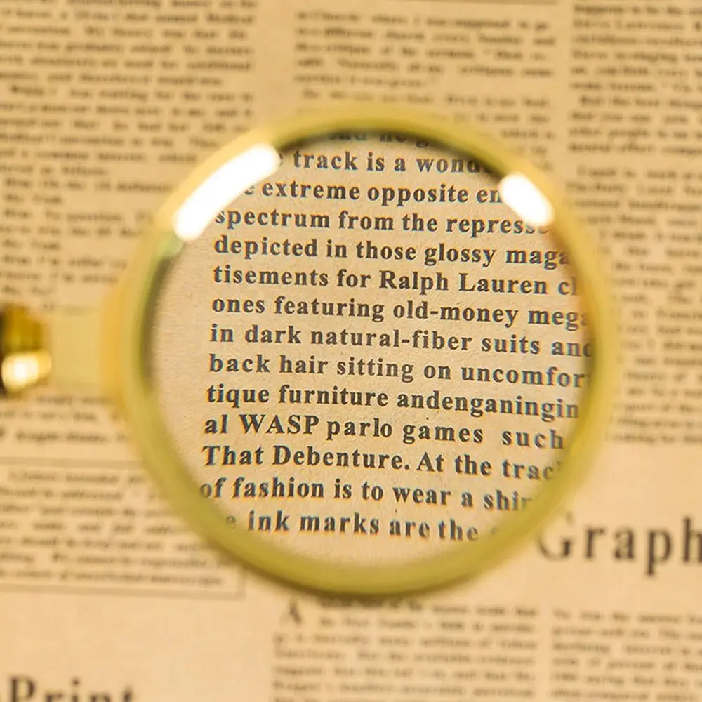 High Quality 60/70/80/90/100mm HD Handheld Magnifying Glass Lens Microscope Reading Jewelry Magnifiers