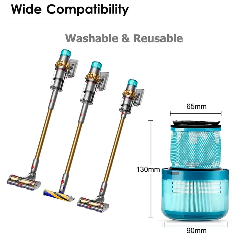 Filtros de substituição para Dyson, V15 Detectar Completo, V15, Animal, V11, SV14