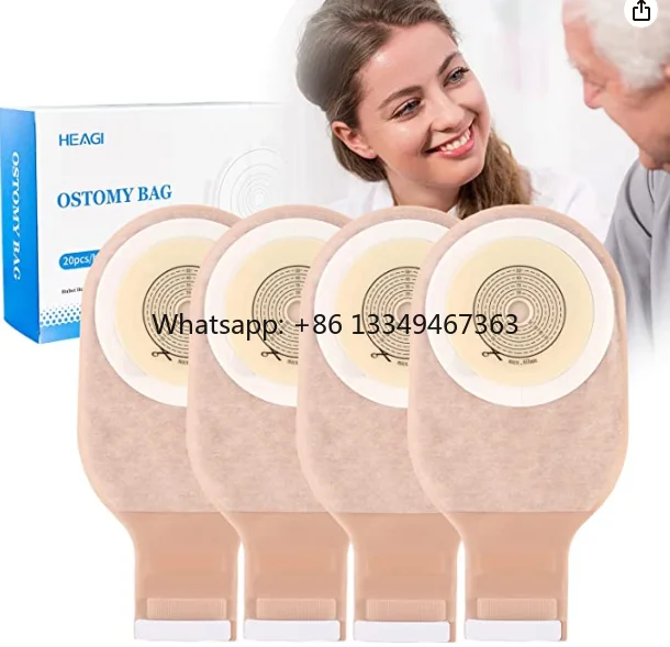 

Best price OEM Medical Supply Stoma Care Transparent Cut 20-60mm One Piece Ostomy Colostomy Bag Colostomy Manufacturer discount