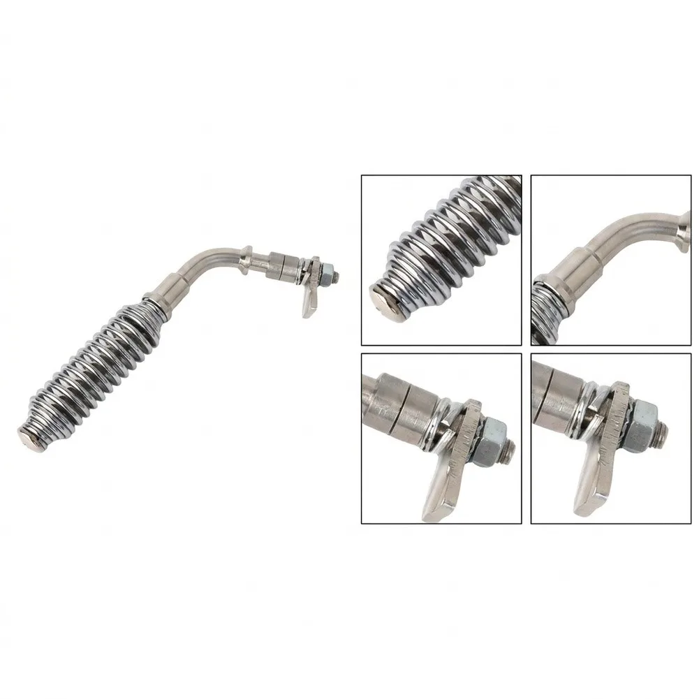 Heavy Spring Handle For Fireplace & Stove Doors - 195mm Stainless Steel, Easily Install, Replacement Handle Parts