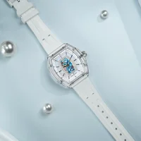 TSAR BOMBA Women’s Quartz Watch Swiss Movement Sapphire Crystal Waterproof Luminous Shock Resistant Fluoroelastomer Strap Gift photo 3