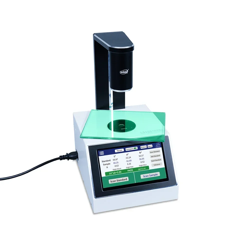 LS155 Flüssigkeitskolorimeter, transparentes Farbunterschied, Farbtrunstmessgerät, hochpräzises Kolorimeter für Flüssigkeiten, Farbmessung