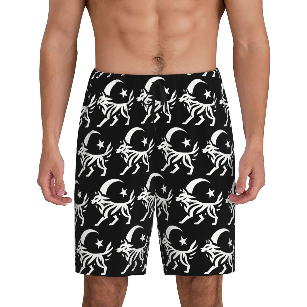 

Custom Bozkurt Song Logo Short Pajama Pants Men Sleepwear Sleep Lounge Bottom Shorts Sleeping Pants