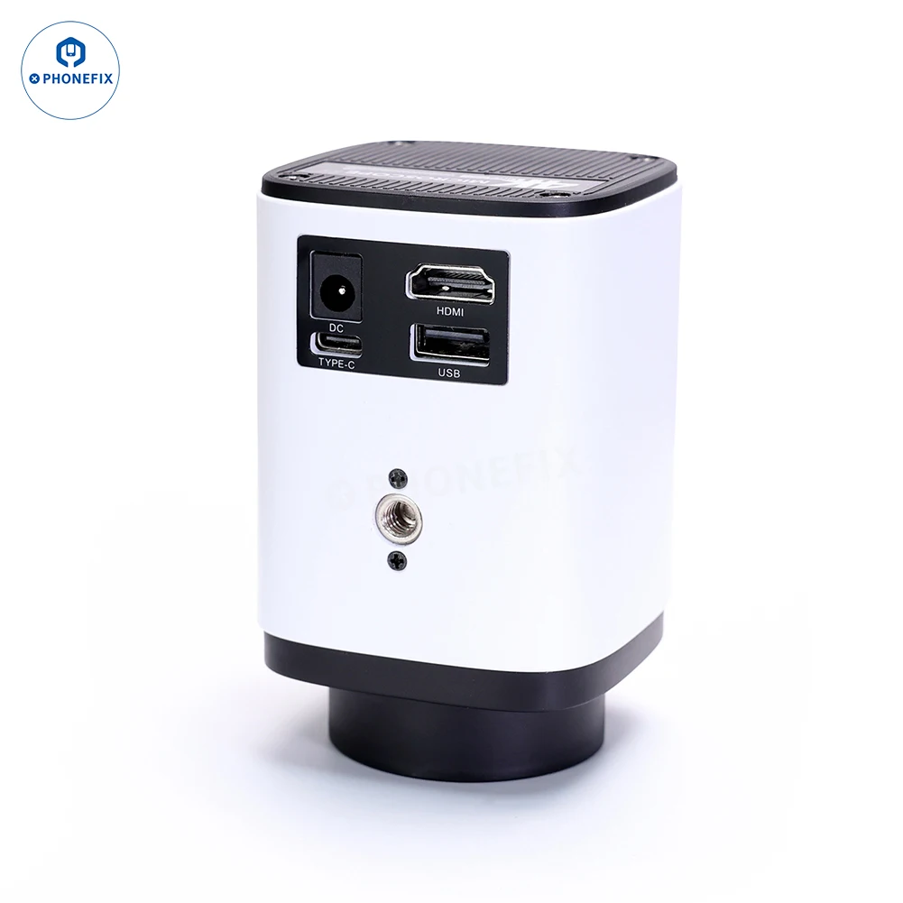 طقم مجهر إلكتروني عالي الدقة 4K لحام 1080P HDMI Type-C/USB كاميرا فيديو صناعية عدسة متكاملة ضوء حامل قابل للطي