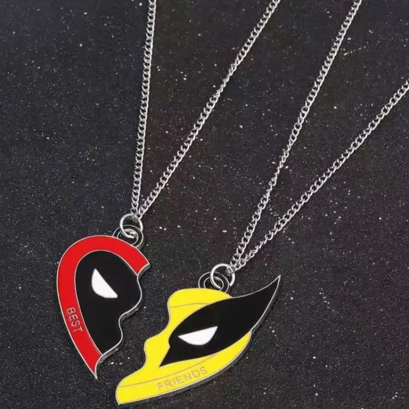 Disney Deadpools Superheld Mannelijke En Vrouwelijke Sieraden Accessoire Ketting Hanger Hartvormige Cosplay Het Verjaardagscadeau Van Een Vriend