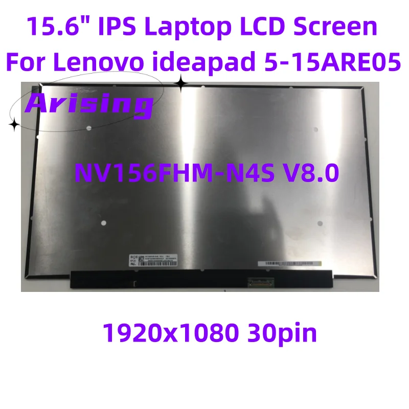 

15.6" IPS Laptop LCD Screen NV156FHM-N4S V8.0 For Lenovo ideapad 5-15ARE05 ThinkPad T15 P15s Gen 2 ThinkBook G2 1920x1080 30pin