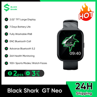 New Black Shark GT Neo Smartwatch 2.02’’ TFT Display Health Monitoring Sport Fitness Watch 7 Days Battery Life Fully Washable