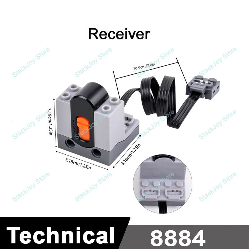 MOC Power Functies M/L/XL Motor Batterij Box IR Afstandsbediening Ontvanger voor RC Auto Robot Model bouwstenen Technische Gemodificeerde Onderdelen