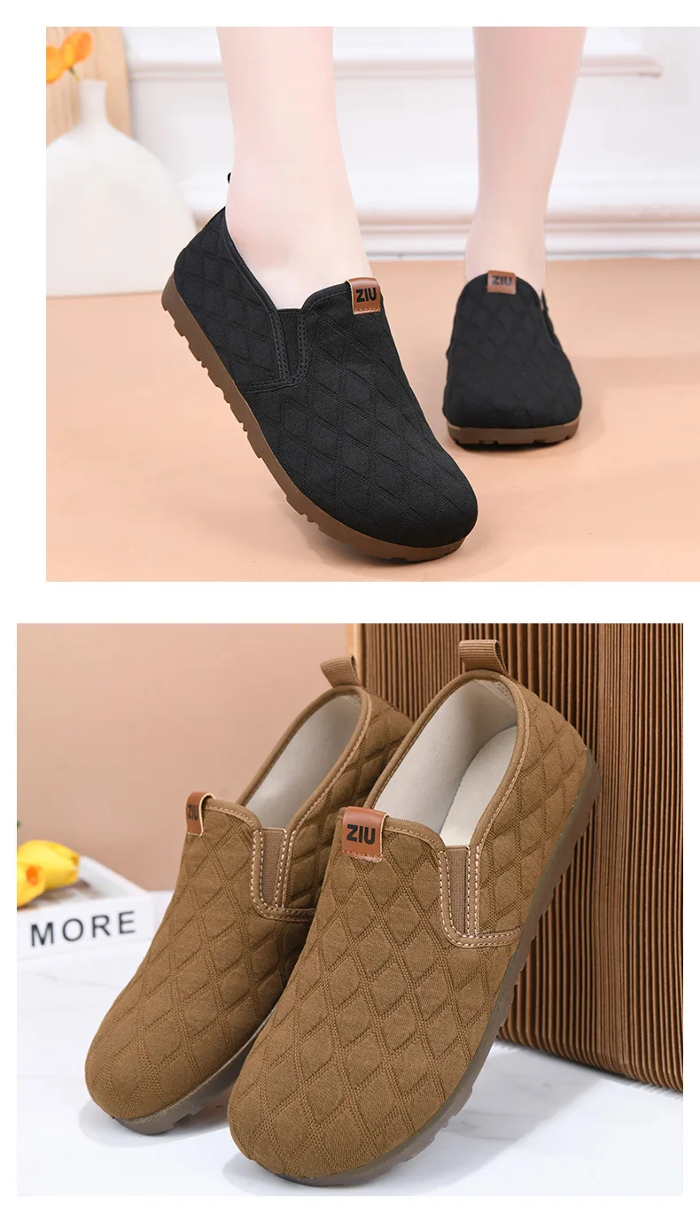 Damen-Slipper, lässige Schuhe, Obermaterial aus gestepptem Stoff mit Diamantmuster, weiche Gummisohle, rutschfest, leicht, bequem, ideal zum täglichen Tragen und für Spaziergänge. – Detail 12