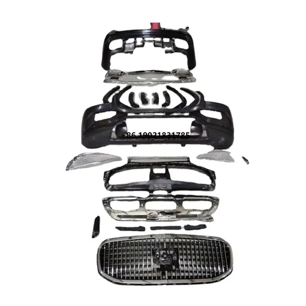 Car bumper for GLS X167 2020-2022 tofront rear bumper with grille ,rear diffuser with exhaust pipe