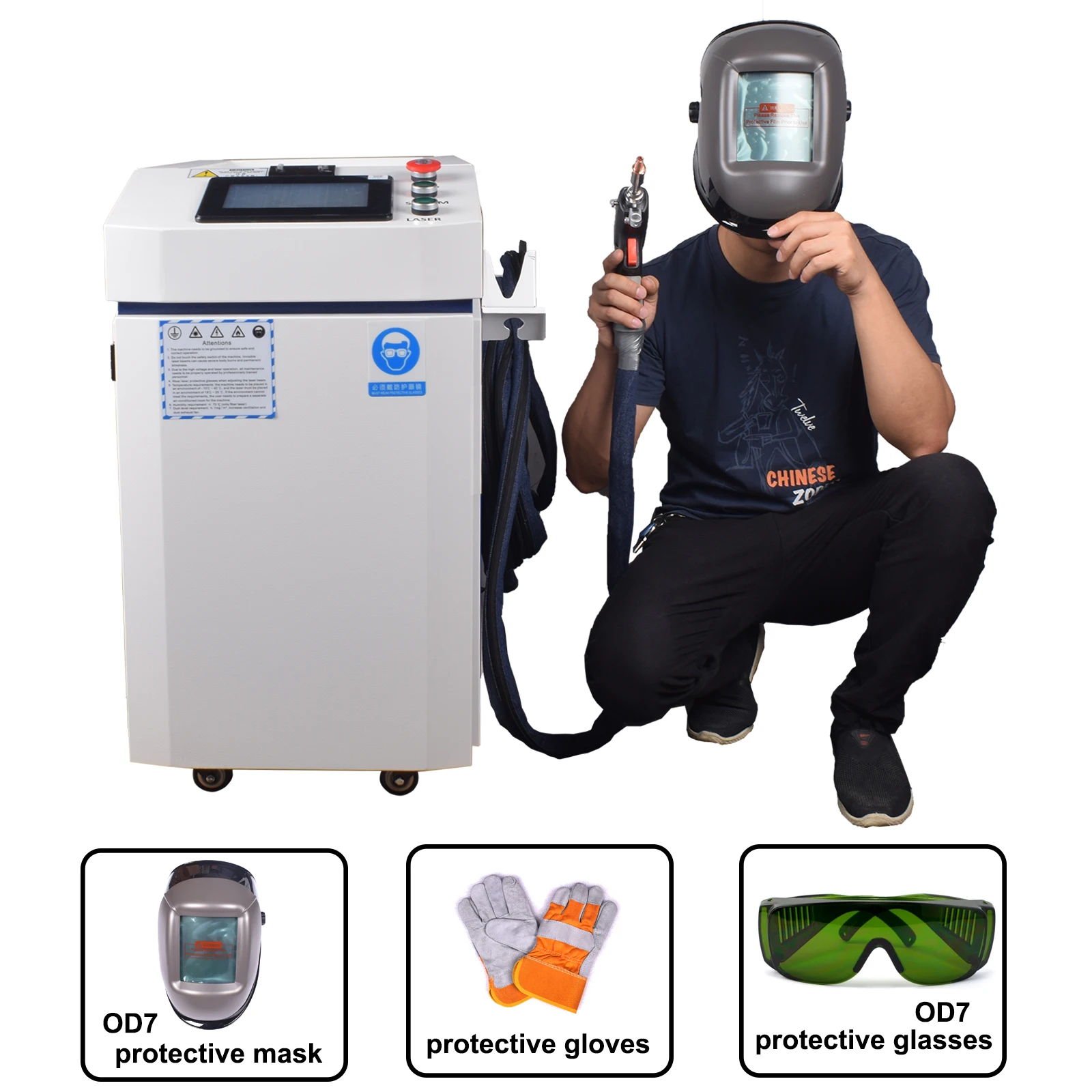 3000W 4 IN 1 Fiber Laser Welding Cutting Cleaning Soldering Machine Reci Handheld Fiber Laser Welder for All Metal EU US Stock