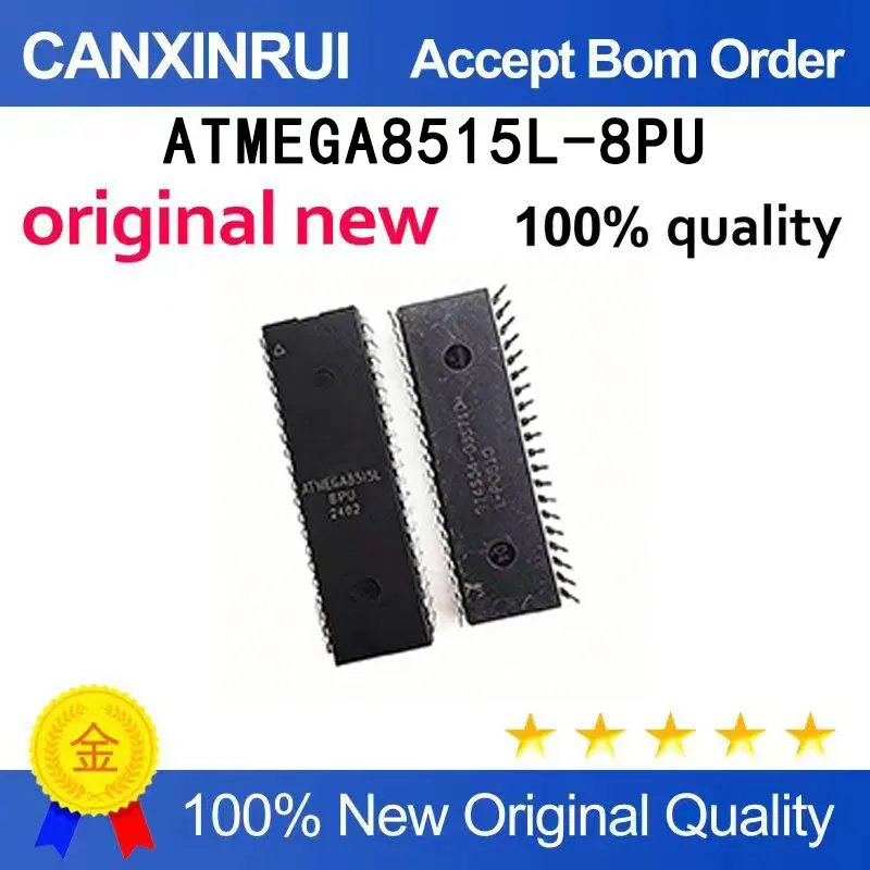 (5-100 PCS)  Brand new original ATMEGA8515L-8PU direct insertion DIP-8 microcontroller chip IC