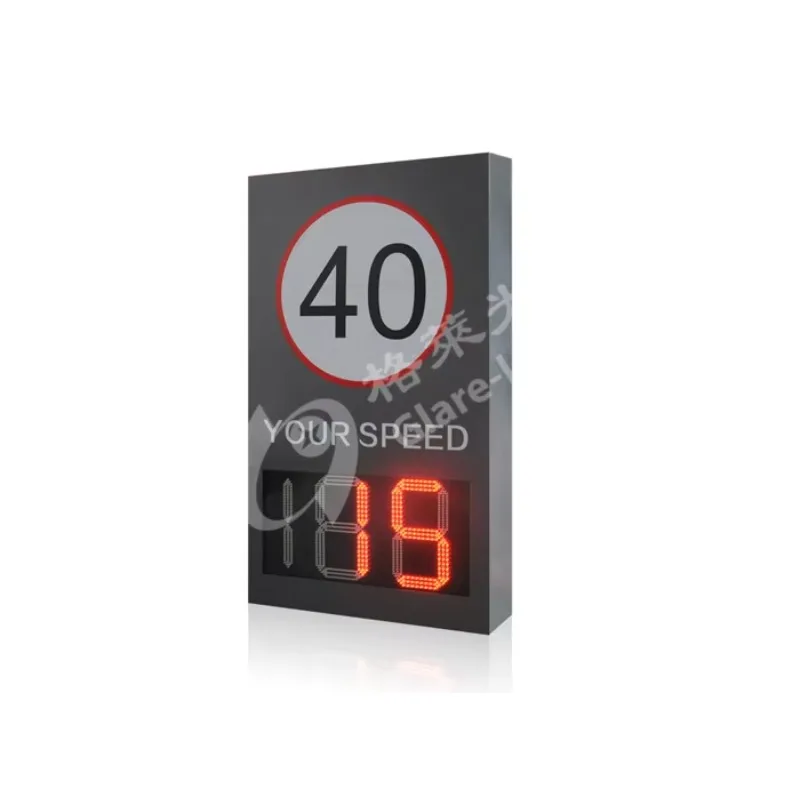 Solar Radar Speed Limit LED Sign Outdoor Road Safety Digital Speed Indicator