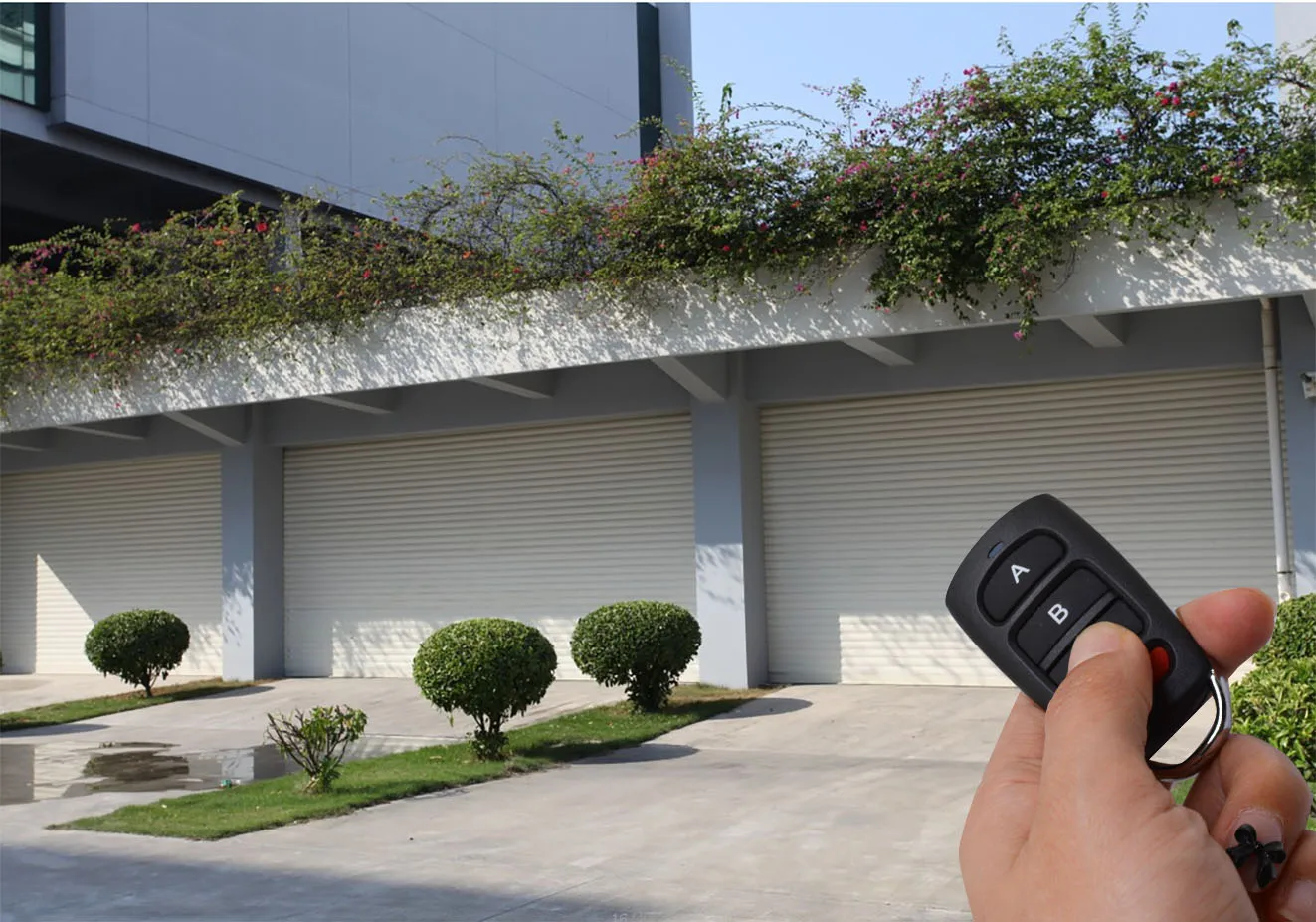 Compatible remote control garage door433.92mhz 100% copy Garage remote Control Clone Electric door remote control copy machine k