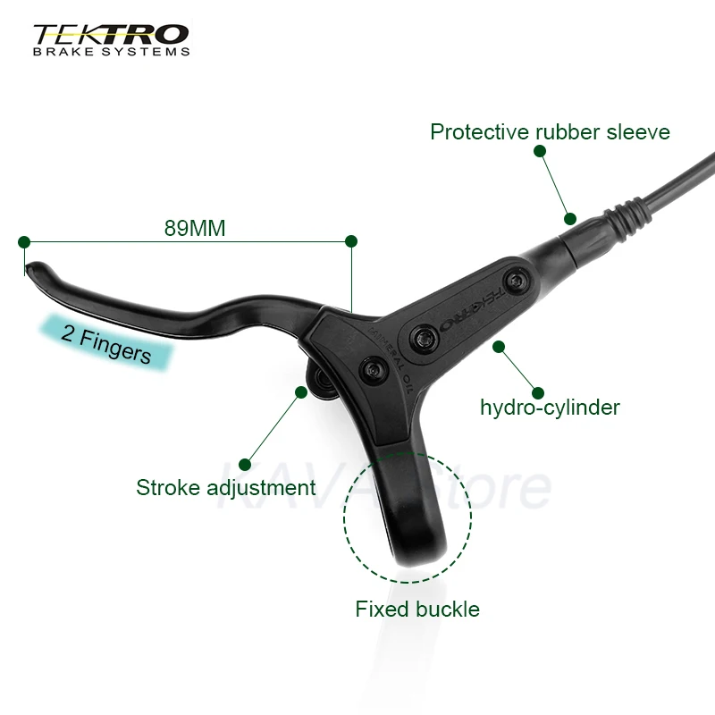 TEKTRO HD-M275 Mountain Bike Hydraulic Disc Brake Set Front/Rear Brakes 800mm/1500mm Oil Pressure 160mm Rotor MTB Disk Brakes