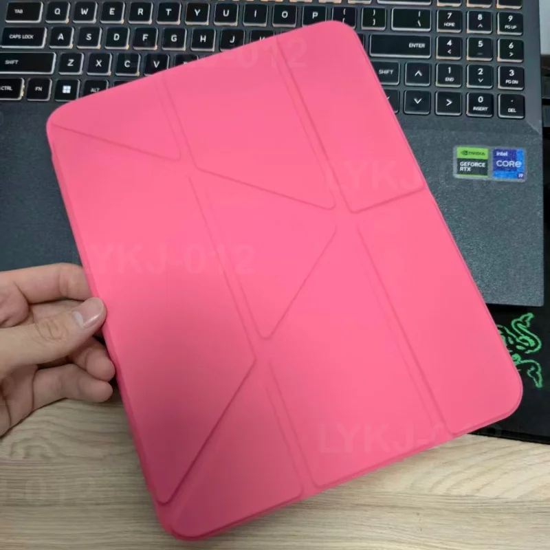 حافظة لجهاز iPad A16 11 10th Generation 2025 2022 مع حامل قلم رصاص هجين نحيف Y-قابل للطي من الأكريليك غطاء حماية مقاوم للصدمات #6