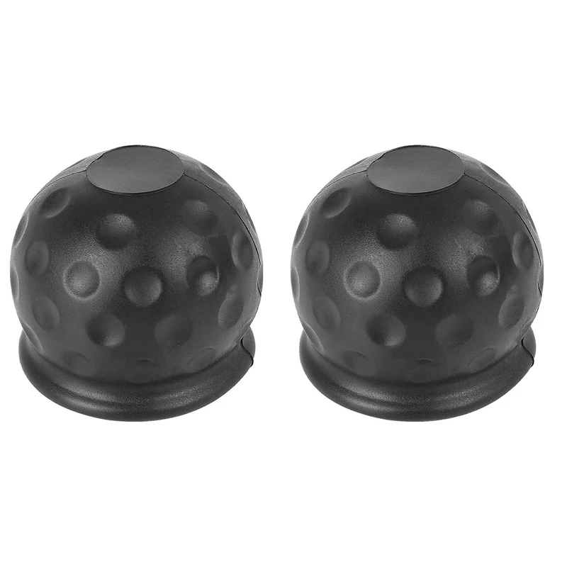 2Pcs 50Mm Tow Bar Ball Cover Cap Towing Hitch Caravan Trailer Towball Protect For Car Truck Trailer RV Camper ATV Quad