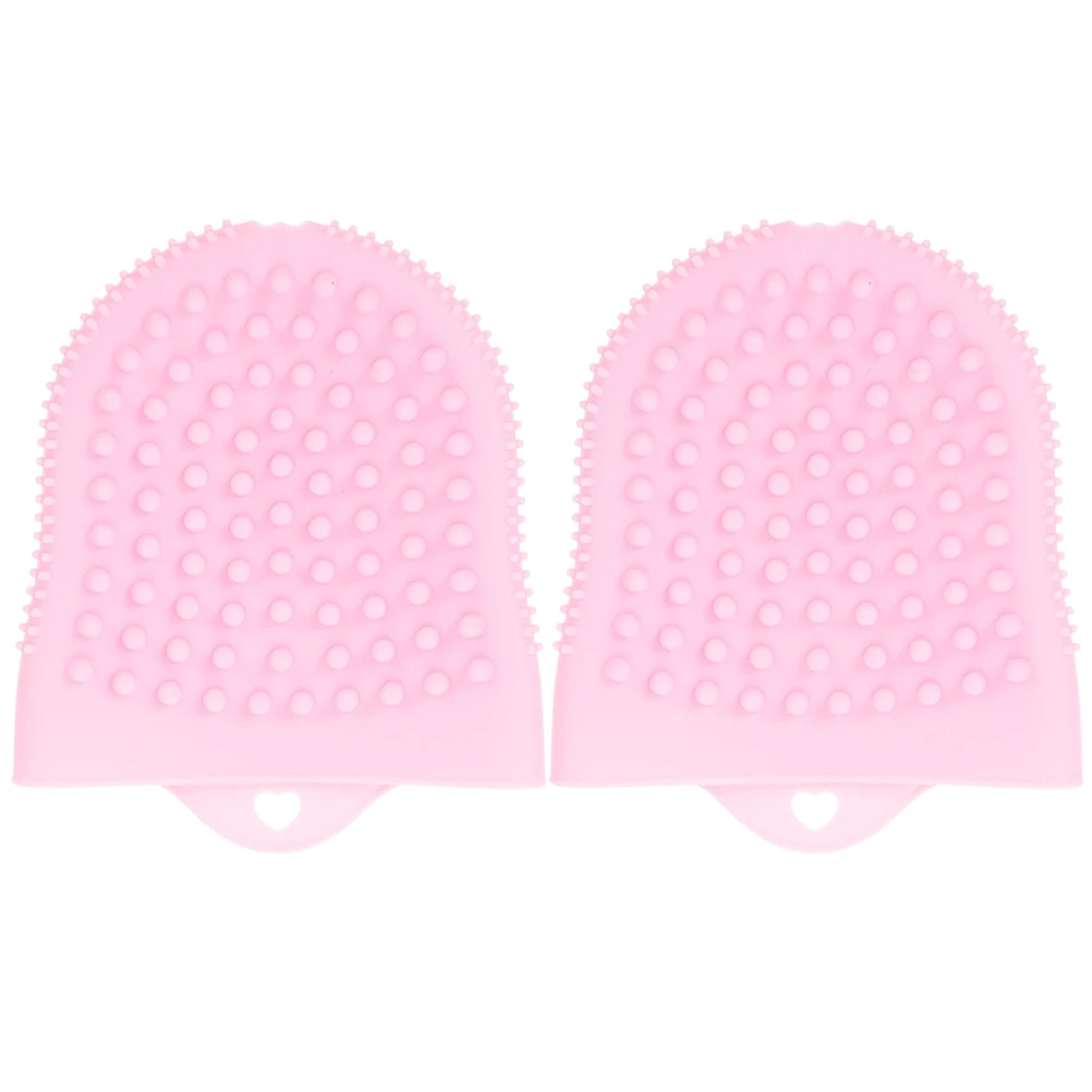 Brosse de nettoyage du visage en Silicone, 2 pièces, épurateur doux pour le lavage quotidien, exfoliant, élimination des peaux mortes, conception conviviale pour les voyages