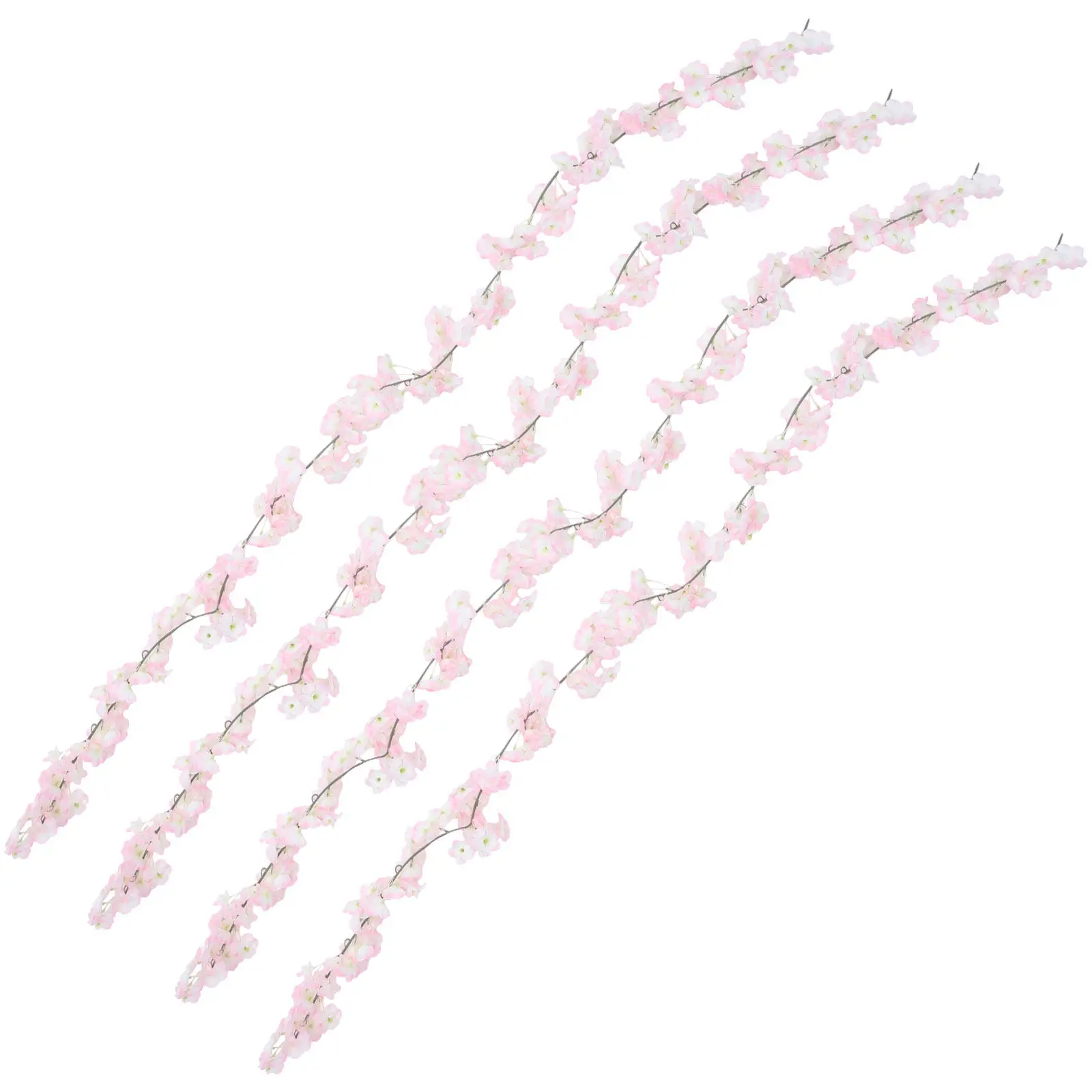 

4 шт. Искусственные висячие гирлянды из цветов вишни для декора дверей, зеркал, качелей, свадебных арок, центральных элементов, дома, отелей, парков