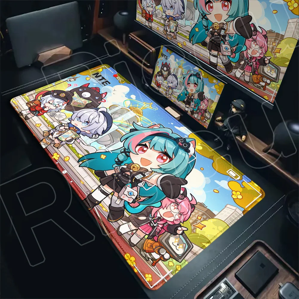 HD XXL Mouse Pad Neverness to Everness NTE Girl Gaming Keyboard Mousepad Rug office Computer Anime Gamer 40x90cm Desk Mat carpet