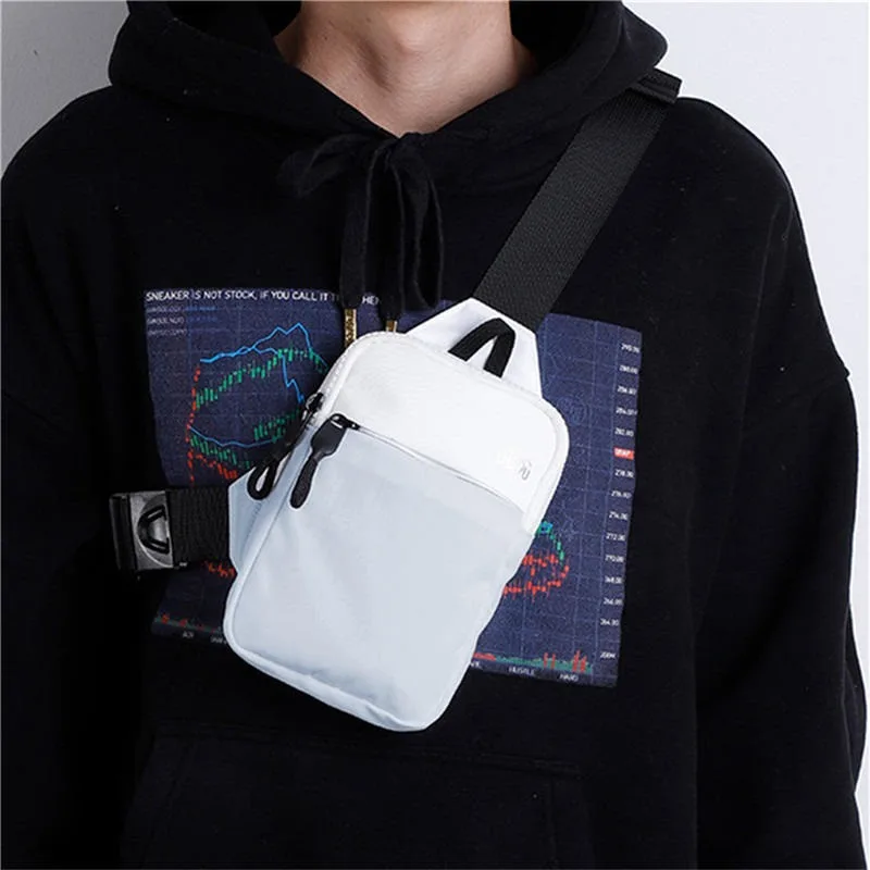 Neue Sport-Brusttasche für Herren, Kleiner Rucksack für Damen, Messenger-Tasche, Handytasche, Modische Mini-Umhängetasche – Detail 5