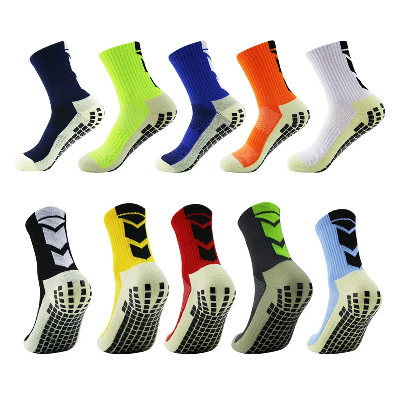 

Quality High Cotton Anti Slip Non Slip Suction Grip Football Socks Cotton Sport Cycling Running Riding Socks