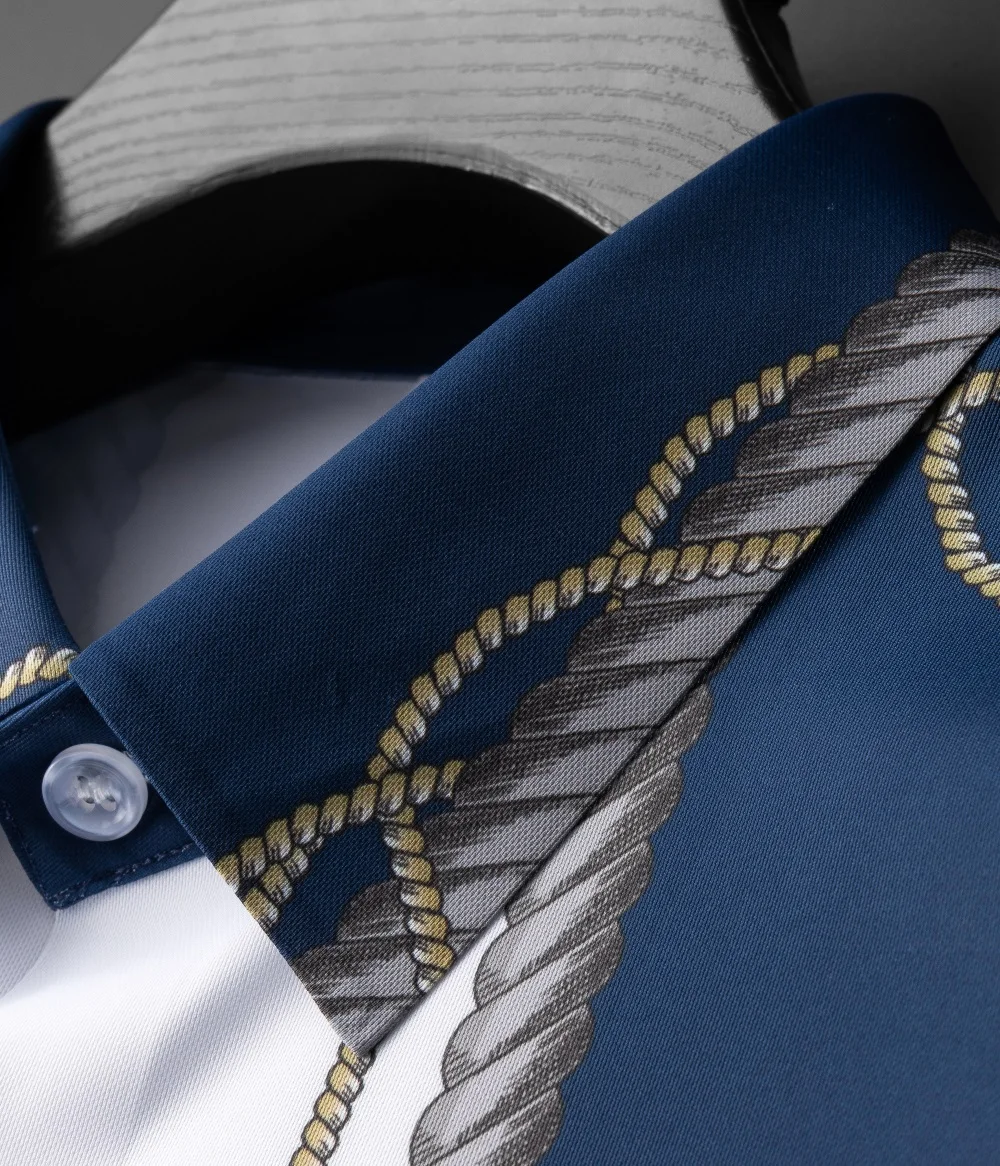 Printed Shirt Men's Casual Shirt Long Sleeved Slim Fit Social Party Tailcoat Men Camisas Divertidas Hombre Camisas Para Hombre