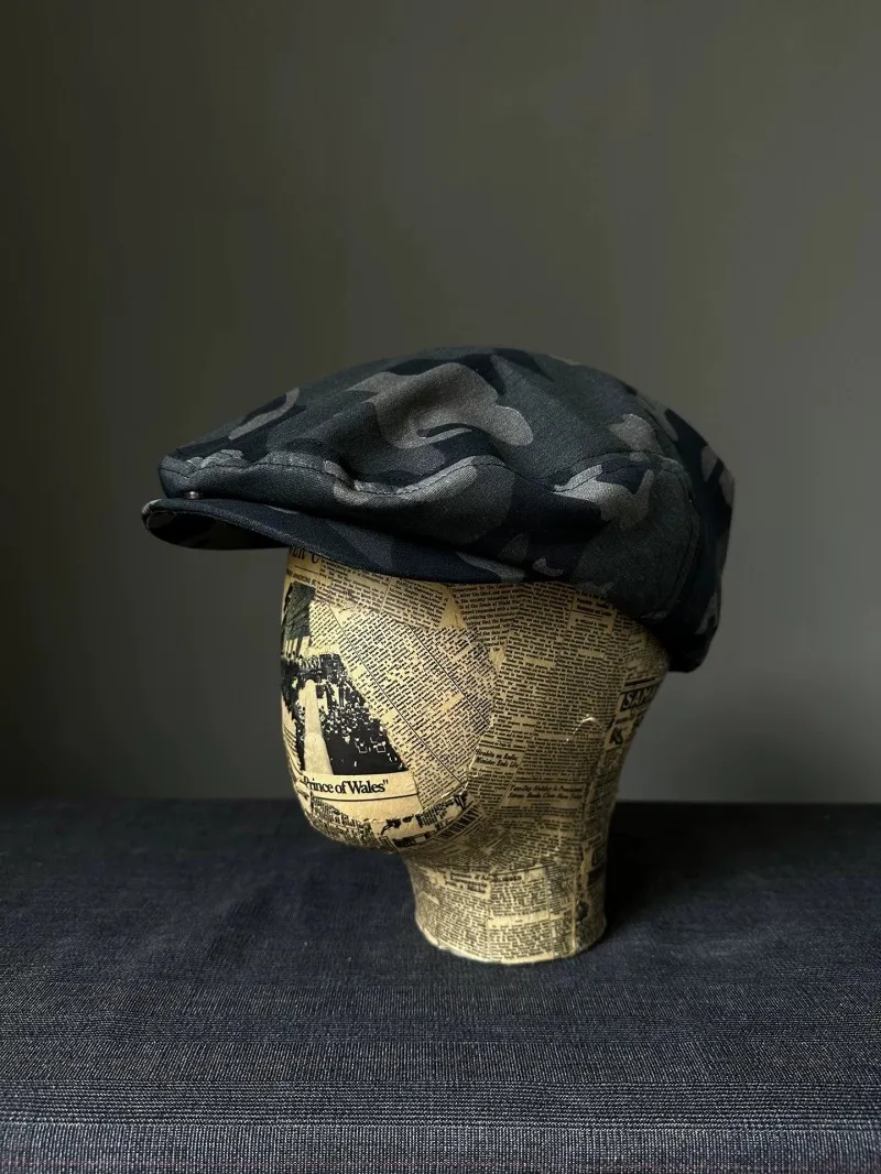 

Men's Camouflage Forward Cap American Street Retro Metal Snapback Versatile Workwear Style Baseball Cap