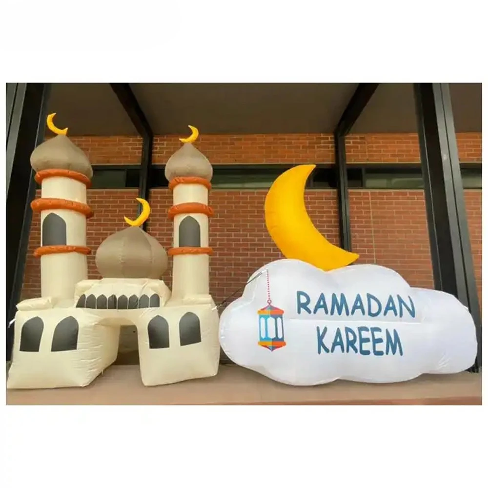 Inflatable Ramadan 2-5m Giant LED  Decoration for Courtyard Lawn Party Event 2023 Outdoor