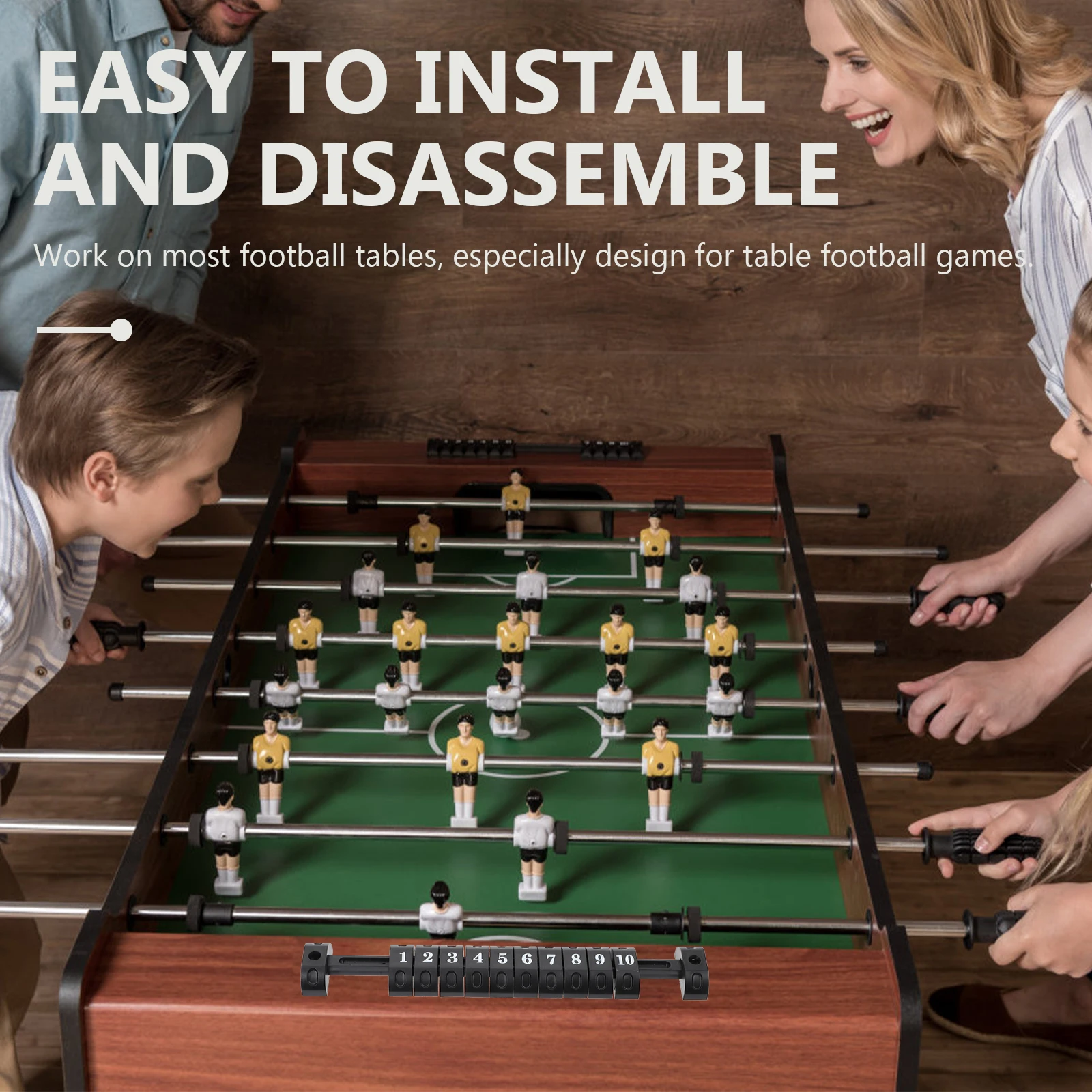 

2pcs Football Table Scorekeepers Plastic Scoring Indicators Easy Install Disassemble Replacement for Table Scorekeeper