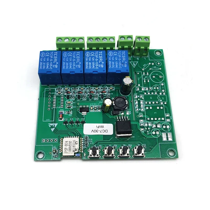 eWeLink 4 Channels WiFi Remote Relay Module DC7-30V Mobile App Controlled Smart Switch With Shell+433M