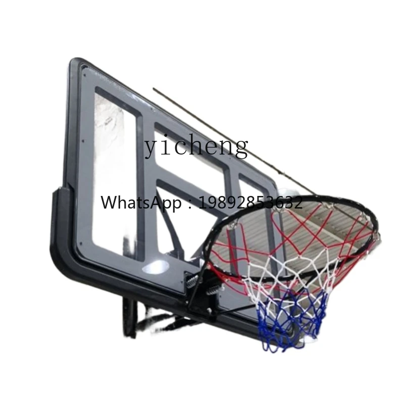 AH  Children's Wall-Mounted Outdoor  Indoor Adjustable Standard Wall-Mounted Basketball Stand