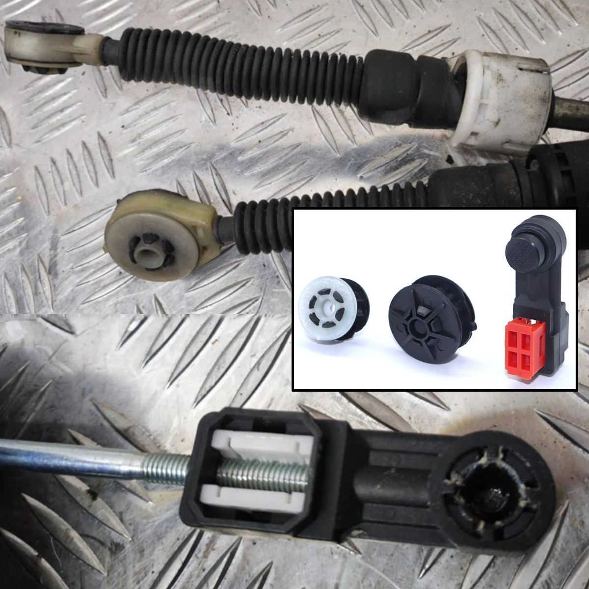 

For RENAULT MEGANE MK3 FLUENCE 2010 2012 2014 2015 Scala MT Gear Shift Selector Lever Linkage Cable Connect Bushing End Collet