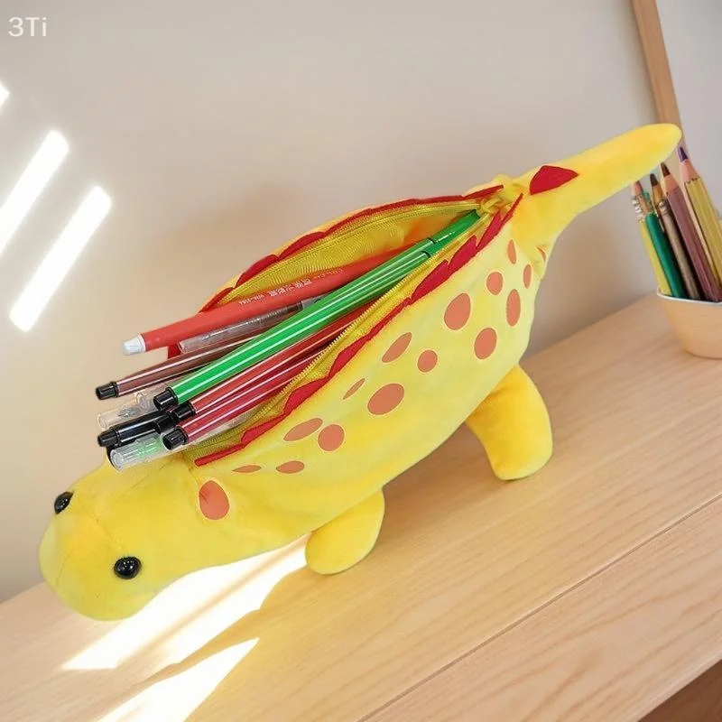 3D أفخم الحيوان ديناصور قلم رصاص الحقيبة لينة القرطاسية تخزين مقلمة بنات بنين اللوازم المدرسية