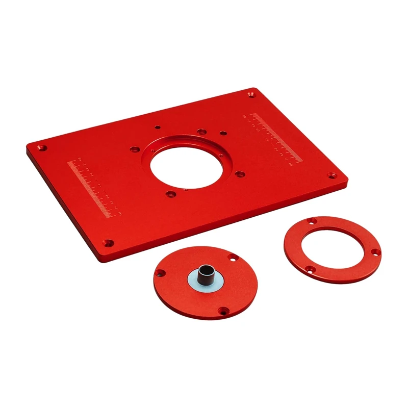 

AT35 Universal Router Table Saws Benches Insert Base Plate Kit Red Board Trimming Machine Flip Board Saws Woodworking