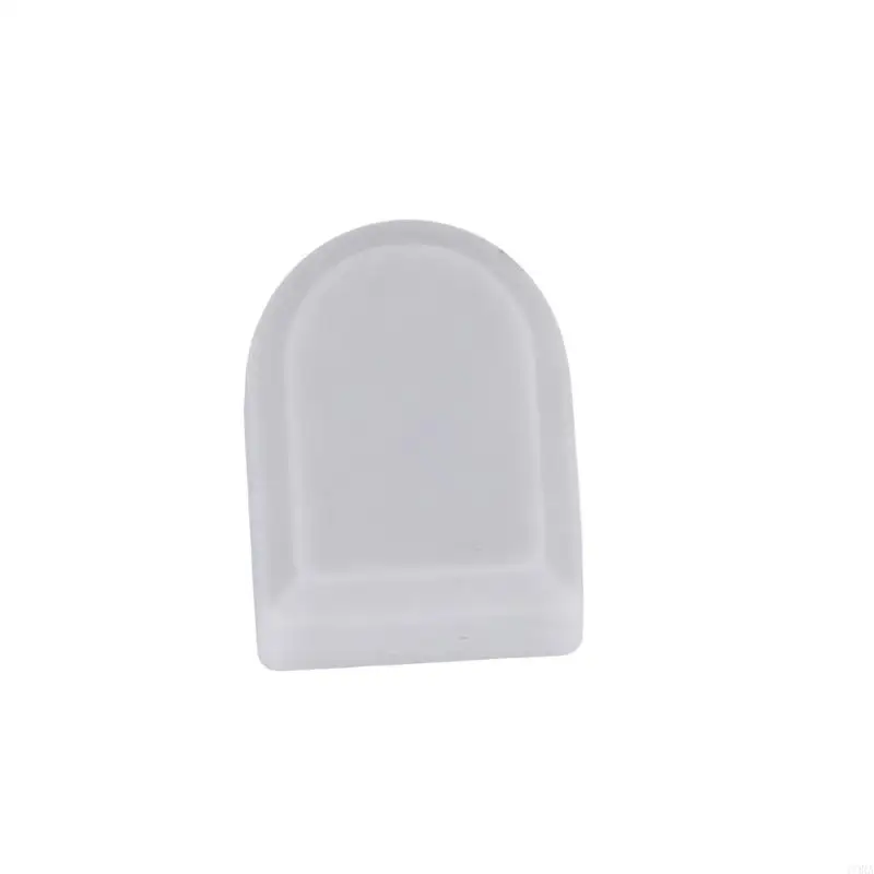 CORA Dust Cover Replacement Pads for Turntable Lid, Gray Silicone Cushion Set of 2, 9 x 7 x 5 mm for Daily Closing Buffers and