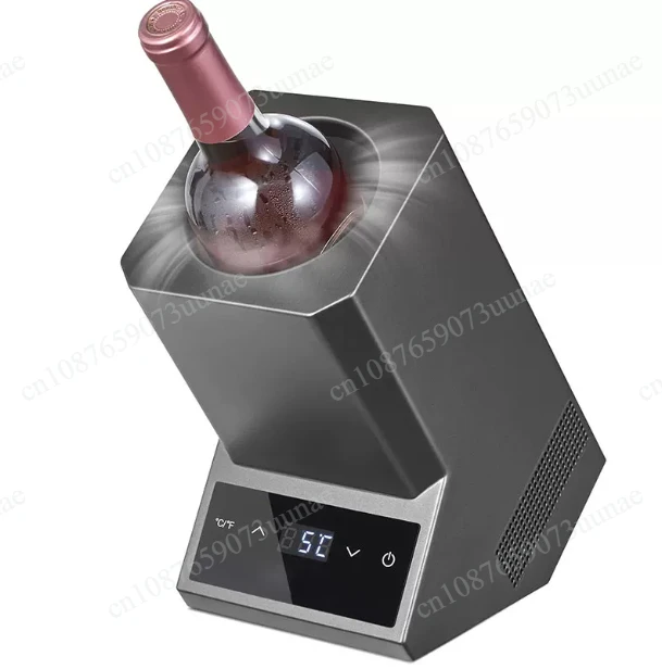 Wine Chiller  Stainless Steel Electronic Ice  Cooler Red  Rapid Cooling Cooler Temperature Control Adjustment