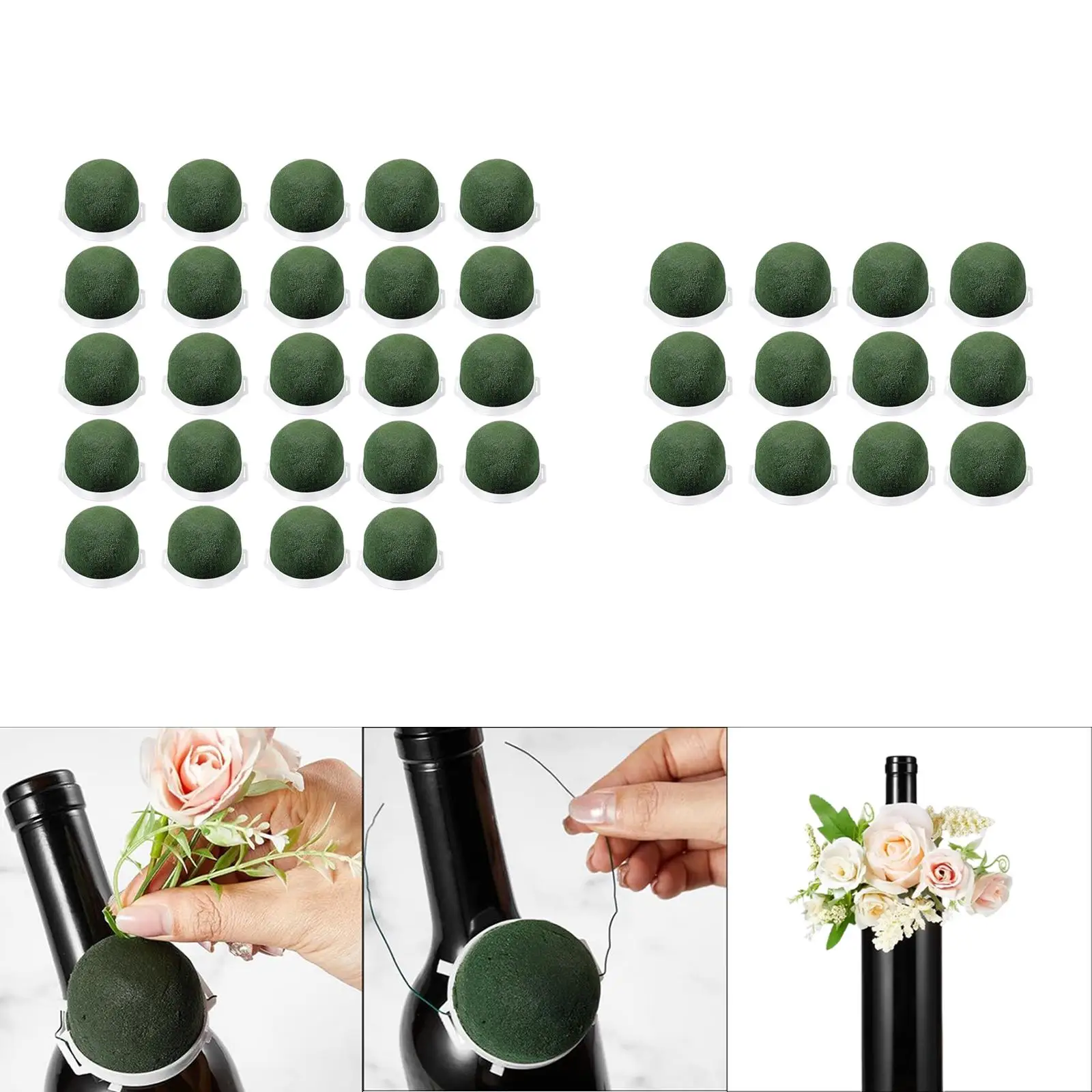 Mini Floral Foam Florist Foam Green Floral Foam Craft Flower Arrangements Green Plant Foam for Club Shops Wedding Party Hotels