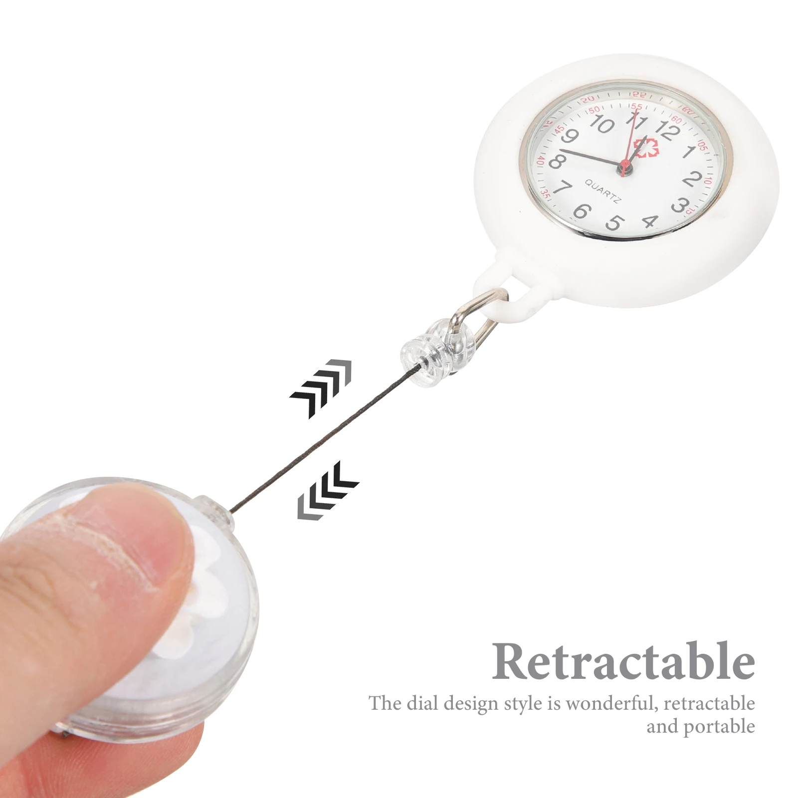 

Nurse Watch Retractable Clip Clip On For Nurses on Pocket Watches Portable Hanging Lapel Fob Nurse Watches for Students