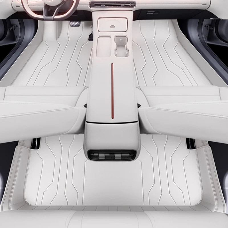 

For Hongqi HS6 PHEV 2025 2026 Leather Foot Pad Waterproof Easy Clean Protection Car Accessories