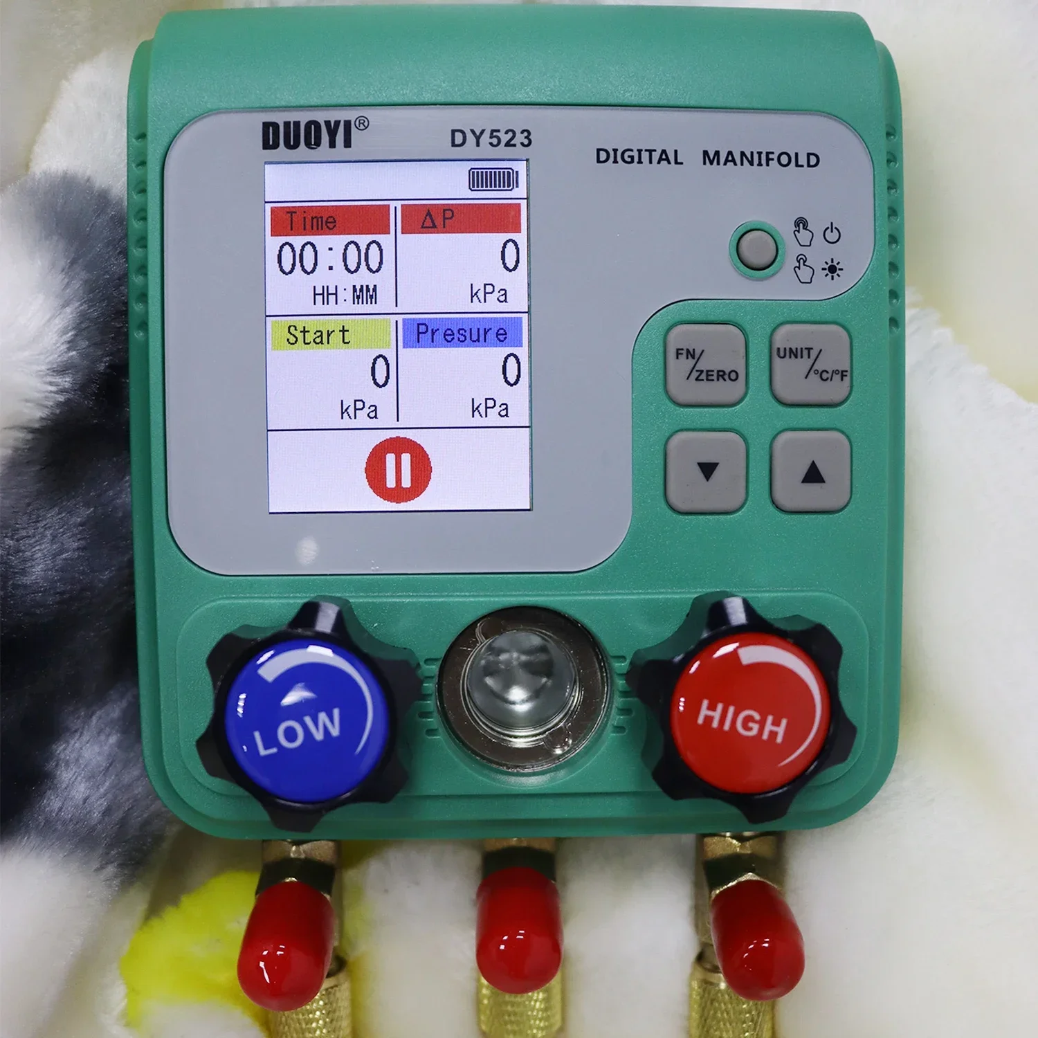 Refrigeration Digital Manifold Gauge Car Air Conditioner Pressure Temperature Electronic Manometer Gauge Tester R410A R134A R32